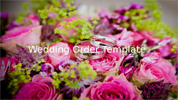 16 wedding order templates free sample example format download free premium templates