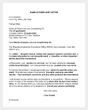 Free Download Business Complaint Letter