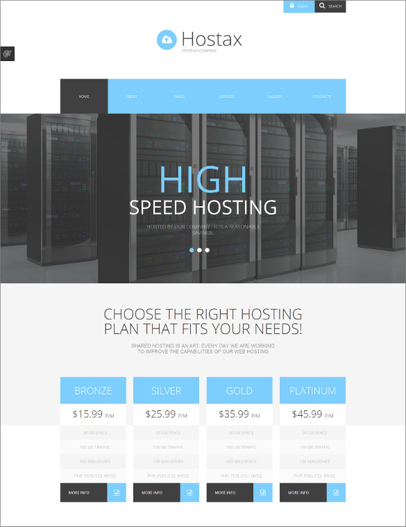 16+ Hosting Joomla Themes & Templates