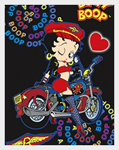 Betty-Boop-Lenticular-Postcard-Deluxe-6x9-Postcard-Template