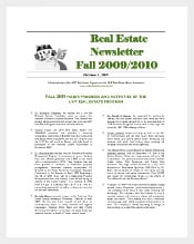 Real Estate Newsletter Fall