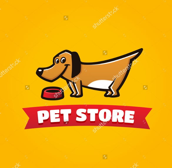 pet dog logo vector template download