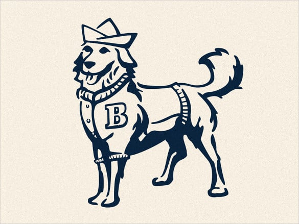 dog mascot logo template