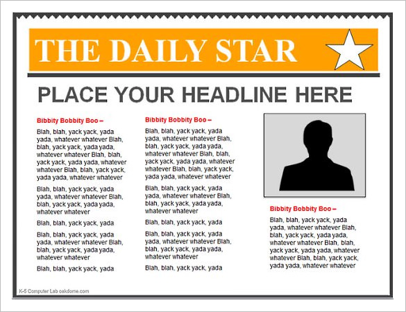 newspaper powerpoint templates