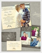 Custom Photo Wedding Invitation Set