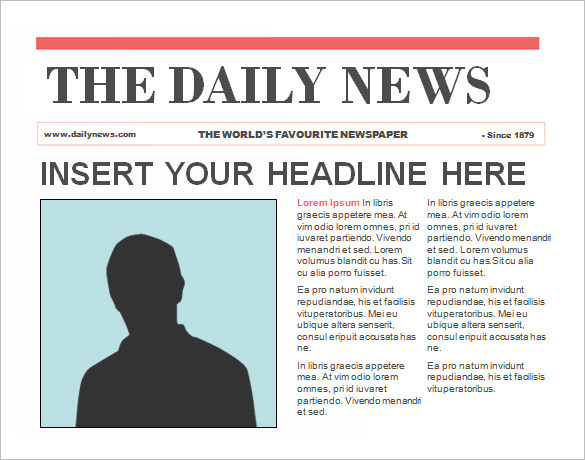 Newspaper Headline Template