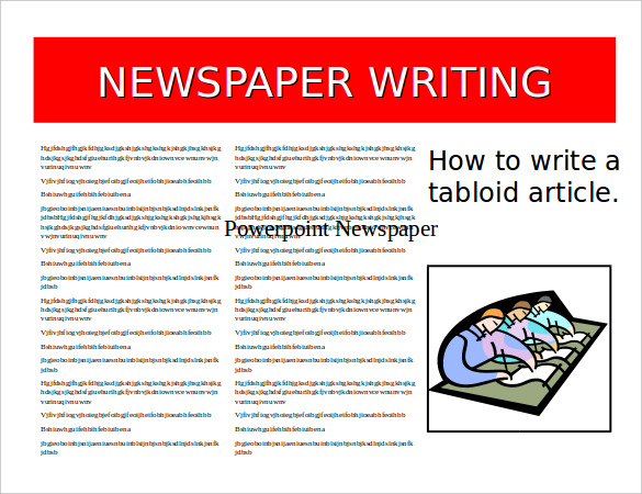 example of powerpoint newspaper template free download