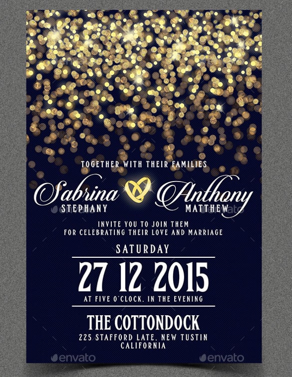the wedding invitation template photoshop psd format download