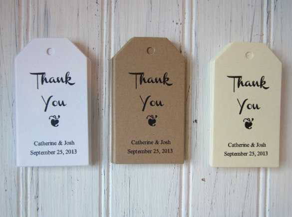 wedding favor thank you tags download