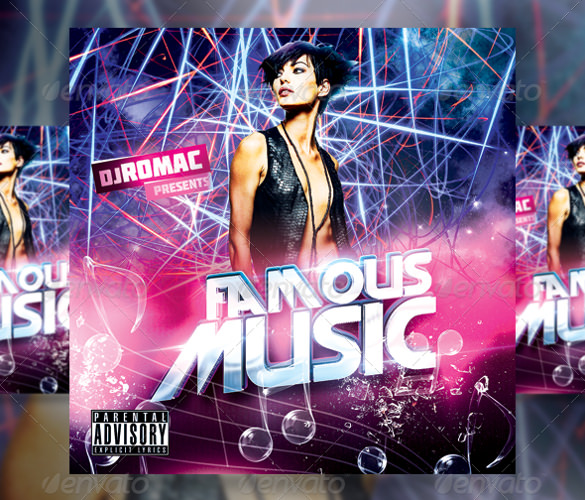 famous music cd cover psd download