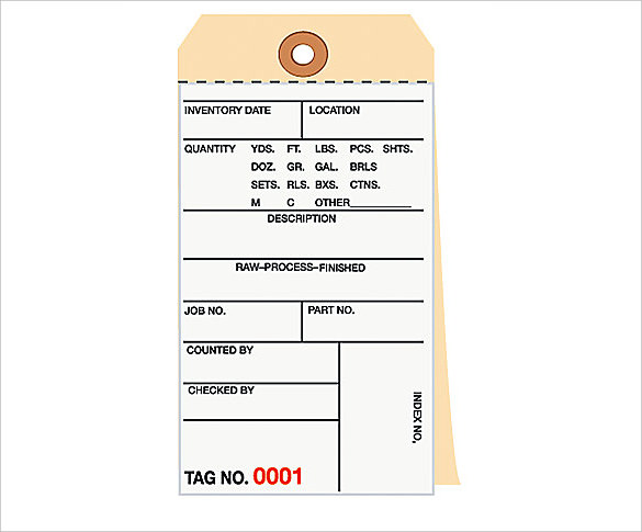 13+ Inventory Tag Templates – JPG, PSD