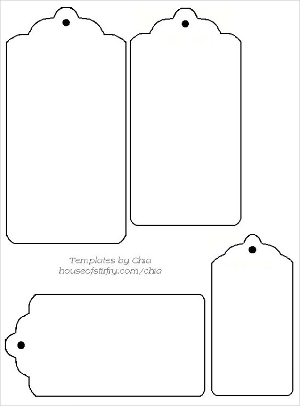 Blank Luggage Tag Template