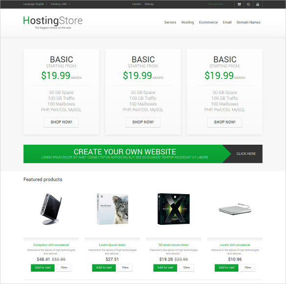 7 Hosting PrestaShop Themes & Templates