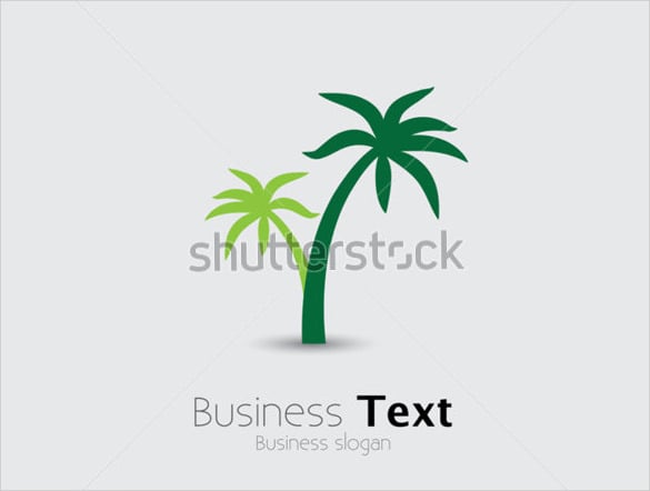 coconut tree logo template download