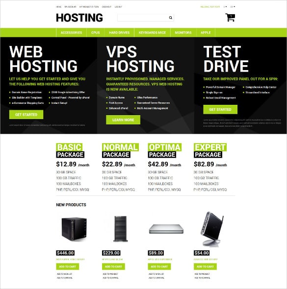 pro hosting store magento theme
