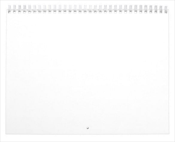 custom printed blank calendar