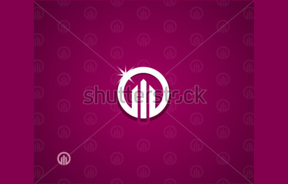 real estate logo template in background