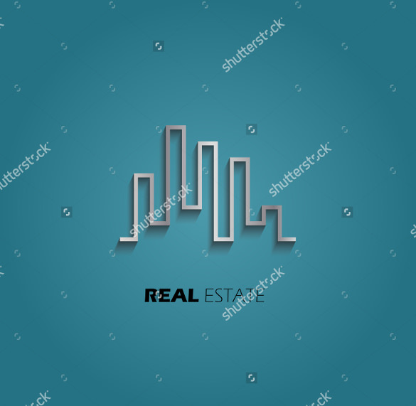 city skyline real estate logo
