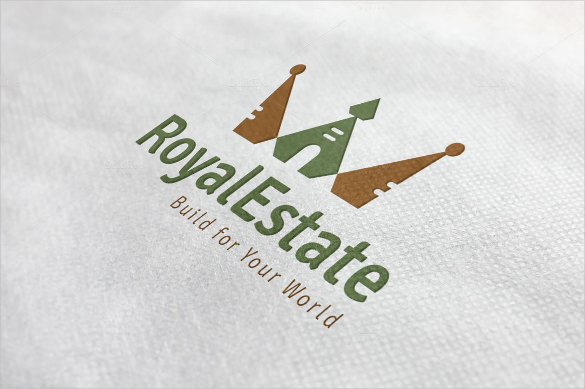 real and royal estate logo template