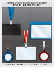 Badge and Name Tag Holder Template