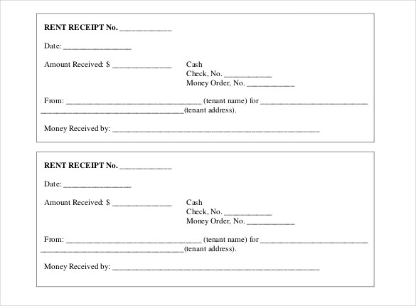 print rent receipt form