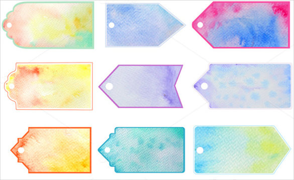 watercolor gift tag printable template