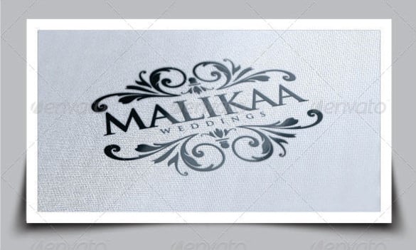 malikaa wedding logo template