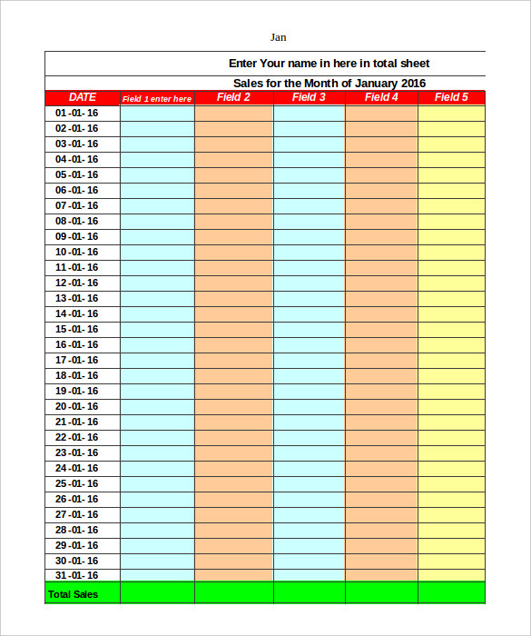 Monthly Sales Report Format In Excel Investmentpedia