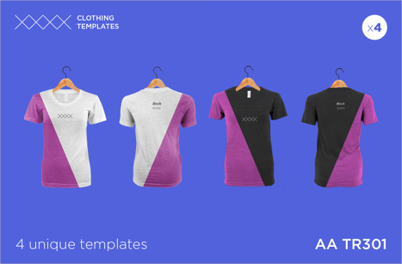Image 7 for Blank T Shirt Design Template Psd