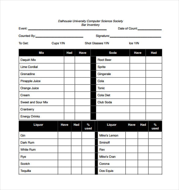 bar-inventory-spreadsheet-free-pdf-template-download