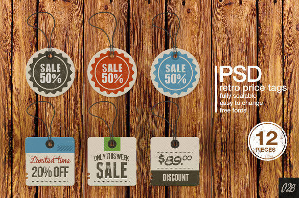Price Tag Template 24  Free Printable Vector EPS PSD AI