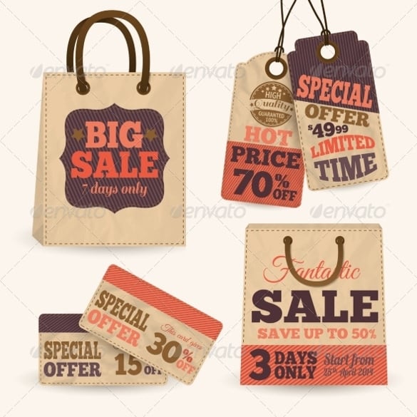 paper sale price tag template download