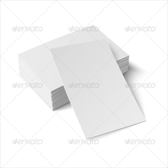 stack of blank business cards vector illustrated
