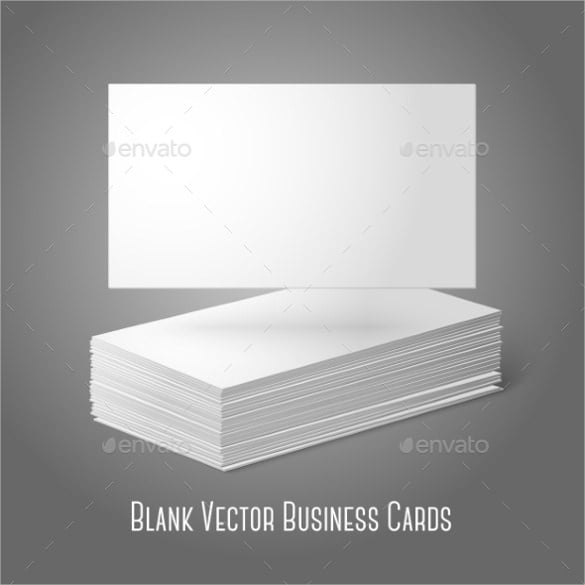 blank vector business cards