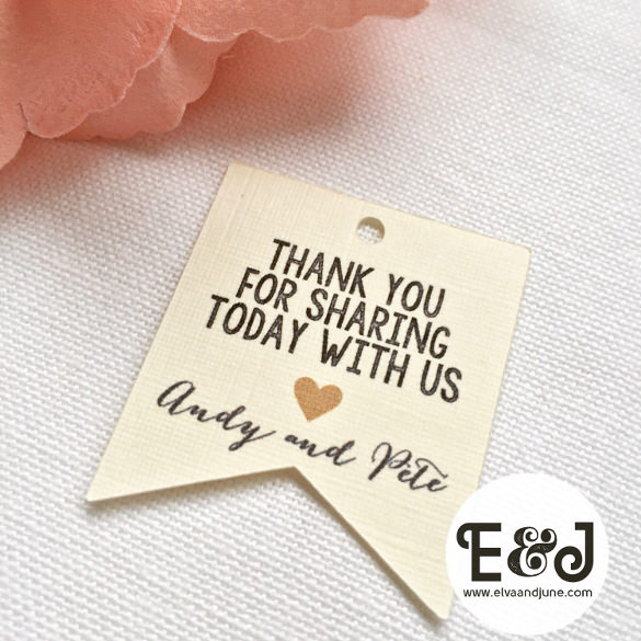 wedding favour tag printable template