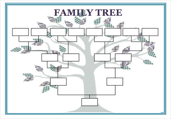 Blank Family Tree Template 32 Free Word PDF Documents Download 