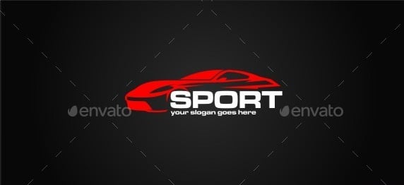 car sport logo ai illustrator template