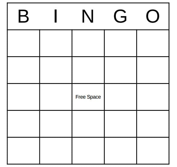 Blank Bingo Template - 15+ PSD, Word, PDF, Vector EPS Format Download