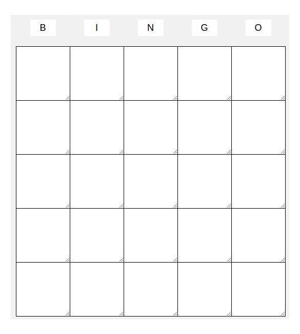 Blank Bingo Template - 15+ PSD, Word, PDF, Vector EPS Format Download