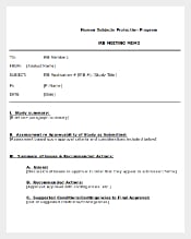 Safety Meeting Memo Template Download in MS Word