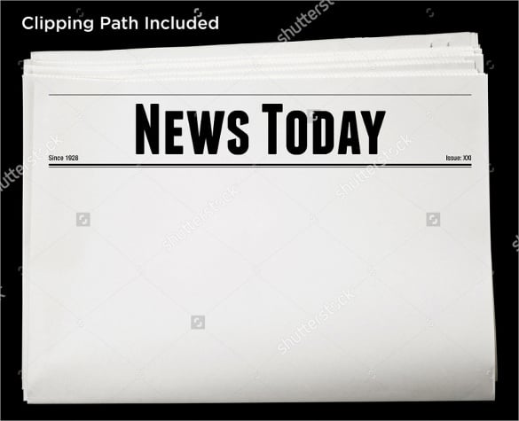 daily-newspaper-blank-content-isolated