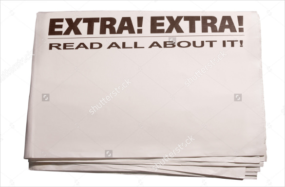 newspaper template clipart - photo #25