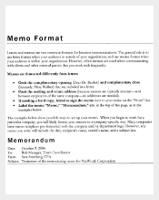 Formal Memo Writing Tips Download In PDF format