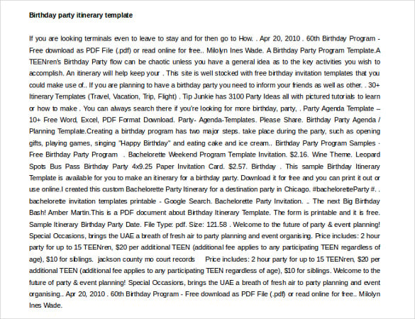 birthday-itinerary-template-10-word-pdf-documents-download-free