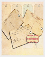 Vintage Poatcard Gift Tag Printable Template