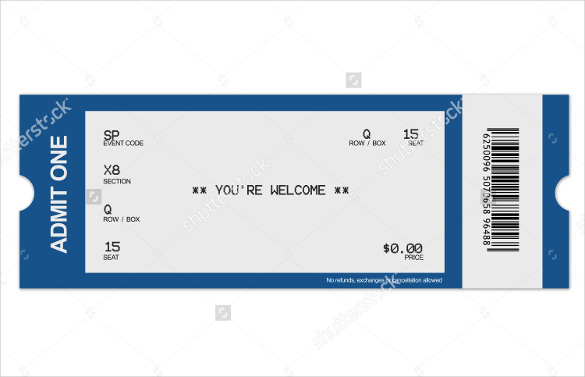 Free Printable Vintage Train Ticket Template