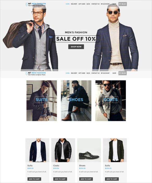 simple fashion event wordpress template