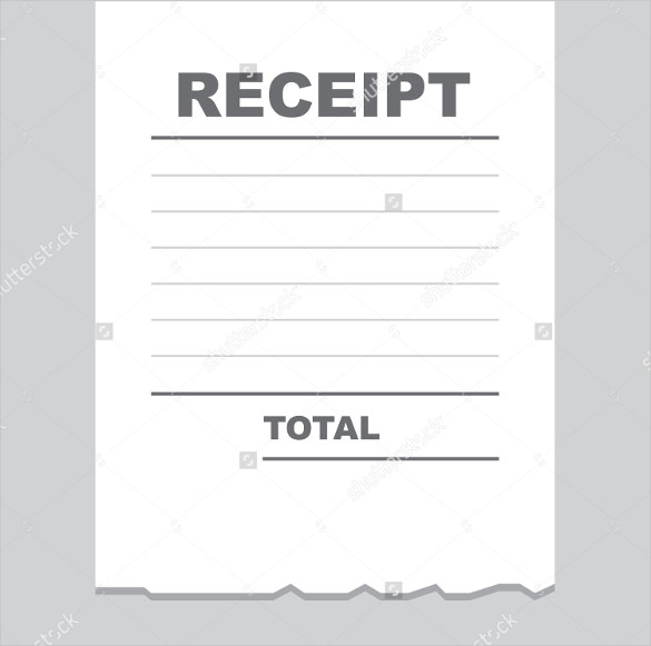 26 Blank Receipt Templates DOC Excel PDF Vector EPS
