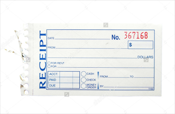 Printable Blank Receipt Templates