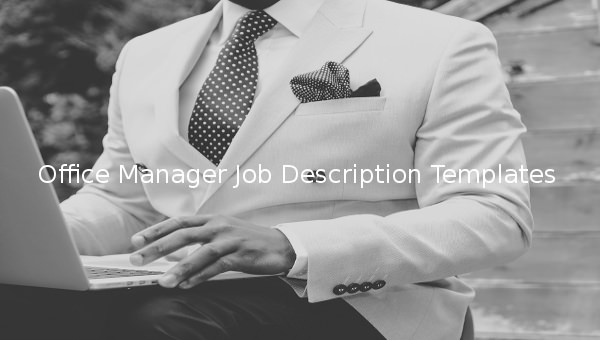 office manager job description template